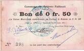 Frankreich 50 Centimes 25 Centimes, 1915-08-18, 1196, S, Pirot:02-531 -