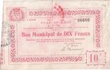 Frankreich 10 Francs 1916-02-05, 14233, S, Pirot:02-1309 -