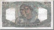 Frankreich 1000 Francs Geldschein, 1 000 F 1945-1950 ''Minerve et Hercule'' -
