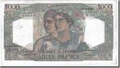 Frankreich 1000 Francs Geldschein, 1 000 F 1945-1950 ''Minerve et Hercule'' -