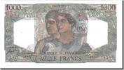 Frankreich 1000 Francs Geldschein, 1 000 F 1945-1950 ''Minerve et Hercule'' -