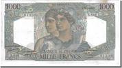 Frankreich 1000 Francs Geldschein, 1 000 F 1945-1950 ''Minerve et Hercule'' -