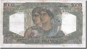 Frankreich 1000 Francs Geldschein, 1 000 F 1945-1950 ''Minerve et Hercule'' -