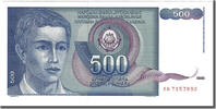 Jugoslawien 500 Dinara Geldschein, 1990-03-01, UNZ -