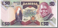 Sambia 50 Kwacha Geldschein, UNZ -