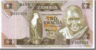 Sambia 2 Kwacha Geldschein, UNZ -