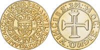 Portugal Medaille Reproduction 10 Cruzados, Manuel Ier, Vermeil, UNZ -