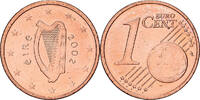 Ireland Euro Cent Dublin, Copper Plated Steel, UNZ+ -