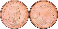 Luxemburg 5 Euro Cent Henri, Utrecht, Copper Plated Steel, UNZ+, KM:77 -