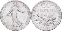 Frankreich 50 Centimes Semeuse, Paris, Silber, VZ+, Gadoury:420, Le -