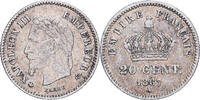 Frankreich 20 Centimes Napoleon III, Paris, KM 808.1 -