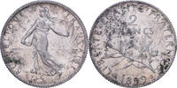 Frankreich 2 Francs Semeuse, Paris, Silber, S+, Gadoury:532 -