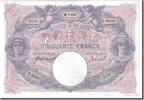 Frankreich 50 Francs 1915 Geldschein, 50 F 1889-1927 ''Bleu et Rose'' VZ 769,00 EUR  zzgl. 4,95 EUR Versand