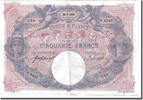 Frankreich 50 Francs Geldschein, 50 F 1889-1927 ''Bleu et Rose'' -