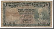 Albania 5 Franka Ari Geldschein, S -