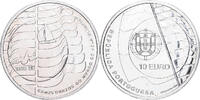 Portugal 10 Euro Lisbon, Silber, VZ, KM:823 -