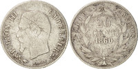 Frankreich 20 Centimes Münze, Napoleon III, Napoléon III, Paris, S -