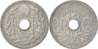 Frankreich 20 Centimes Münze, Lindauer, VZ, Zinc, KM:907.1, Gadoury:324 -