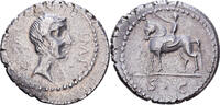Denarius Roman Republic, Octavian, Uncertain Mint, Silber, SS+ -