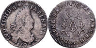 Frankreich 4 Sols aux 2 L Louis XIV, Toulouse, Silber, S, Gadoury:106 -