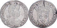 Frankreich 1/12 Ecu à la mèche longue Louis XIV, Aix, Silber, S -
