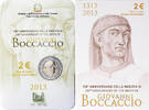 Italien 2 Euro Giovanni Boccaccio, Rome, Bi-Metallic, STGL, KM:358 -