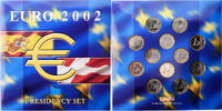 Zone euro 12x1 Euro + 2 Tokens Presidency EU, Spain & Denmark, STGL -