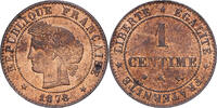 Frankreich 1 Centime Cérès, Bordeaux, Bronze, SS, Gadoury:88 -