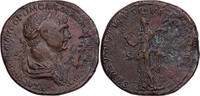 Sesterz Roman Empire, Trajan, Rome, Bronze, SS, RIC:672 -