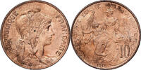 Frankreich 10 Centimes Daniel-Dupuis, MDP, Bronze, SS+, Gadoury:277 -