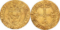 Frankreich Écu d'or au soleil François Ier, Bayonne, Gold, SS -