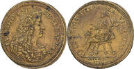 Frankreich betaalpenning Louis XIV, Paix de Ratisbonne, Messing, SS+ -