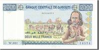 Dschibuti 2000 Francs Geldschein, UNZ -