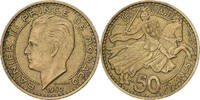 Monaco 50 Francs, Cinquante Rainier III, Paris, Aluminum-Bronze, SS -