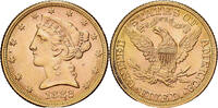Vereinigte Staaten $5, Half Eagle 1882 U.S. Mint Coronet Head, U.S. Mint, Gold, VZ