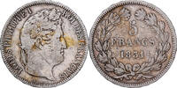Frankreich 5 Francs Louis Philippe I, Paris, Silber, S, Gadoury:677a -