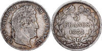 Frankreich 5 Francs Louis Philippe I, Lille, Silber, S+, Gadoury:678 -