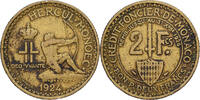 Monaco 2 Francs Louis II, Poissy, Aluminum-Bronze, SS, Gadoury:MC129 -