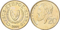 Zypern 20 Cents Nickel-brass, UNZ, KM:62.2 -