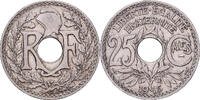 Frankreich 25 Centimes 1915 Paris Lindauer, Paris, Nickel, SS, Gadoury:379, KM:867