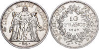 Frankreich 10 Francs Hercule, Paris, Silber, SS+, Gadoury:813, KM:932 -