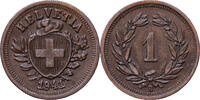Schweiz Rappen Bern, Bronze, SS, KM:3.2 -