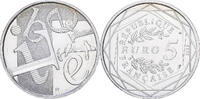 Frankreich 5 Euro Liberté, Paris, Silber, VZ, Gadoury:EU645 -