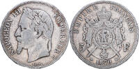 Frankreich 5 Francs Napoleon III, Strasbourg, Silber, S+, Gadoury:739 -