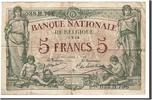 Belgien 5 Francs Geldschein, 1914-07-01, SS -
