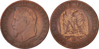 Frankreich 5 Centimes Münze, Napoleon III, Napoléon III, Strasbourg -