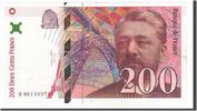 Frankreich 200 Francs Geldschein, 200 F 1995-1999 ''Eiffel'', SS+ -