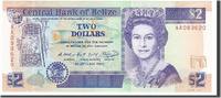 Belize 2 Dollars Geldschein, 1990-05-01, UNZ -