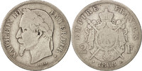 Frankreich 2 Francs Münze, Napoleon III, Napoléon III, Strasbourg -