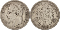 Frankreich 2 Francs Münze, Napoleon III, Napoléon III, Strasbourg, S -